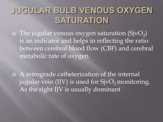 Svo2 Bja Management of head trauma in icu | PPTX