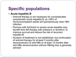Management of Hepatitis B | PPTX