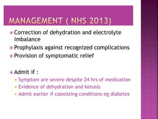 Management of hyperemesis gravidarum guidelines - copy | PPTX