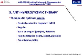 ADA EASD Management of hyperglycemia in type 2 | PPT
