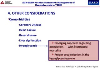 ADA EASD Management of hyperglycemia in type 2 | PPT