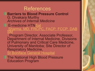 Comprehensive Management of Hypertension According to JNC 7 Guidelines ...