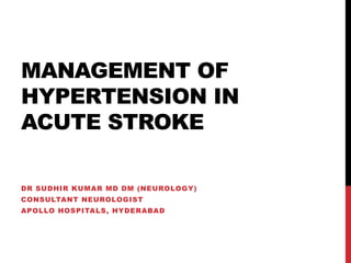 PDF] Managing Hypertension in Patients With Stroke Are You Prepared for  Labetalol Infusion
