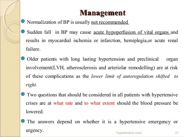 hypertensive urgency guidelines ไทย pa