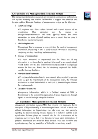 Management of information system | PDF