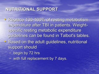 Management of Intercranial Pressure
