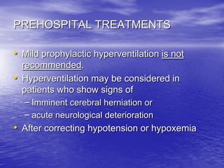 Management of Intercranial Pressure