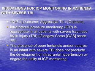 Management of Intercranial Pressure