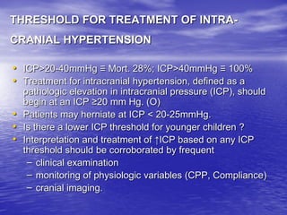 Management of Intercranial Pressure