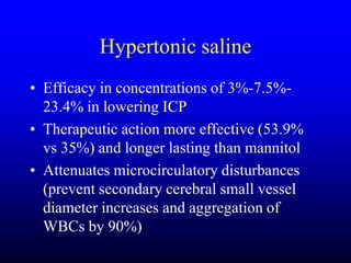 Management of Intercranial Pressure