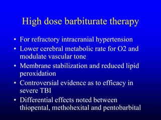 Management of Intercranial Pressure