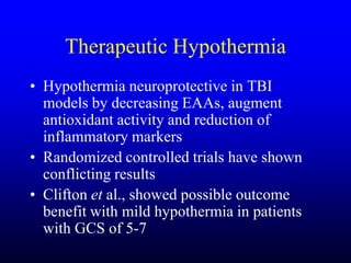 Management of Intercranial Pressure