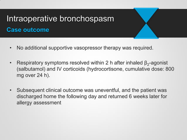 Management of intraoperative bronchospasm | PDF | Lung and Respiratory ...