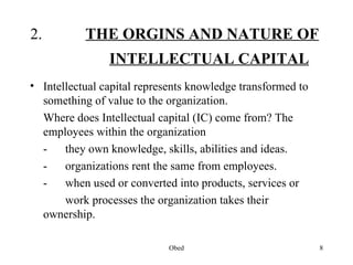 Management of intellectual cap within organizations | PPT