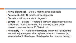 Itp Method Management of itp | PPTX
