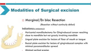 Marginal Tooth Incision Management of jaw tumors | PPSX