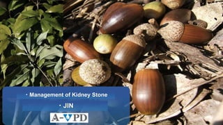 Introduction of
Medical supplies
・JIN
・Management of Kidney Stone
 