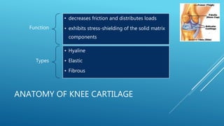 Management of knee cartilage defect & meniscus tear | PPTX