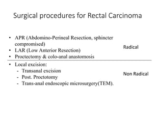 Proctotomy Management of lower Gastrointestinal malignancies | PDF