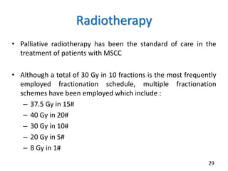 Mscc Management Algorithm Management of malignant spinal cord compression | PPTX