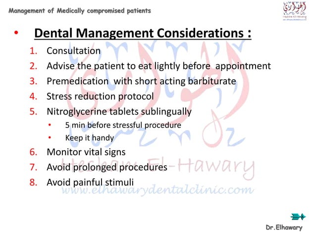 Management of medically compromised patients | PPTX