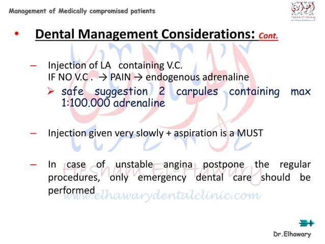 Management of medically compromised patients | PPTX