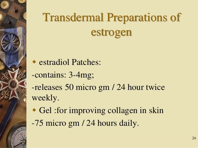 Estradiol absorption patch vs cream