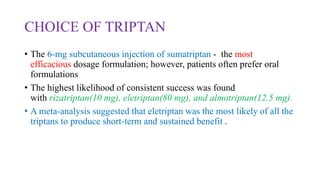 Triptan Injection France Management of migraine by DR Ganesh.pptx