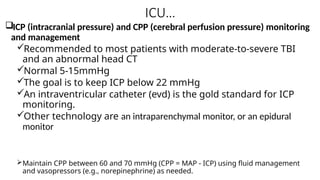 Comprehensive Management of Moderate Traumatic Brain Injury and Extra ...