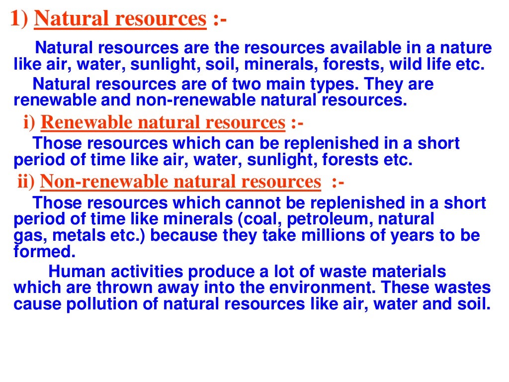 Management of natural resources ppt