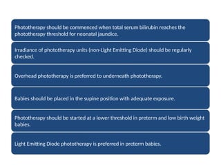 Comprehensive Management and Treatment of Neonatal Jaundice | PPTX