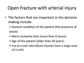 Management of open fractures final | PPTX
