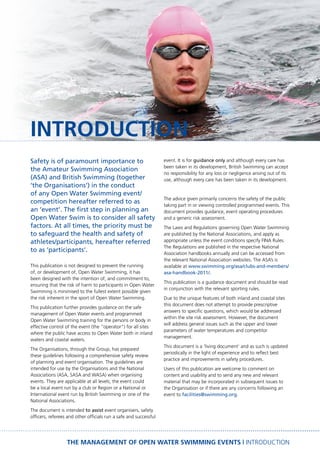 Management Of Open Water Swimming Events Final - From Pro Life Guards | PDF