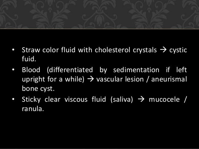 Management of oral cyst
