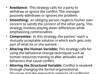 Avoiding Strategy MANAGEMENT OF ORGANIZATIONAL CONFLICT.pptx