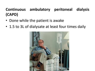 peritoneal dialysis, management of chronic renal failure | PPTX