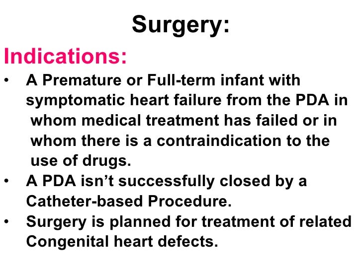 Management Of PDA