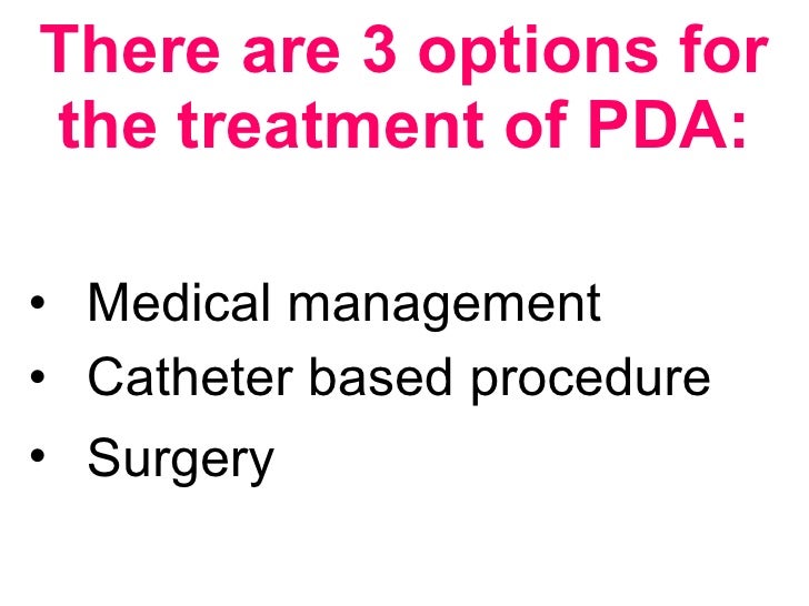 Management Of PDA
