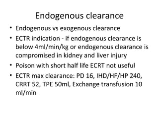 Management of poisoning by extracorporeal treatments | PPT