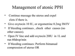 Management of Post partum hemorrhage.pptx
