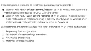 Obstetrics: Management of Pre Eclampsia. | PPTX