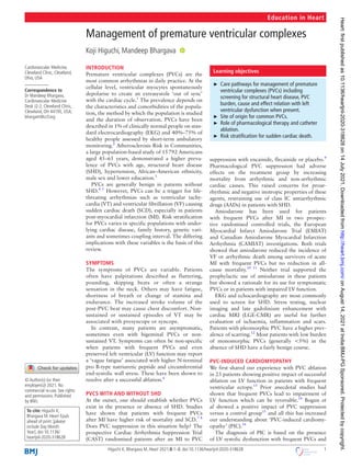 Management of premature ventricular complexes | PDF