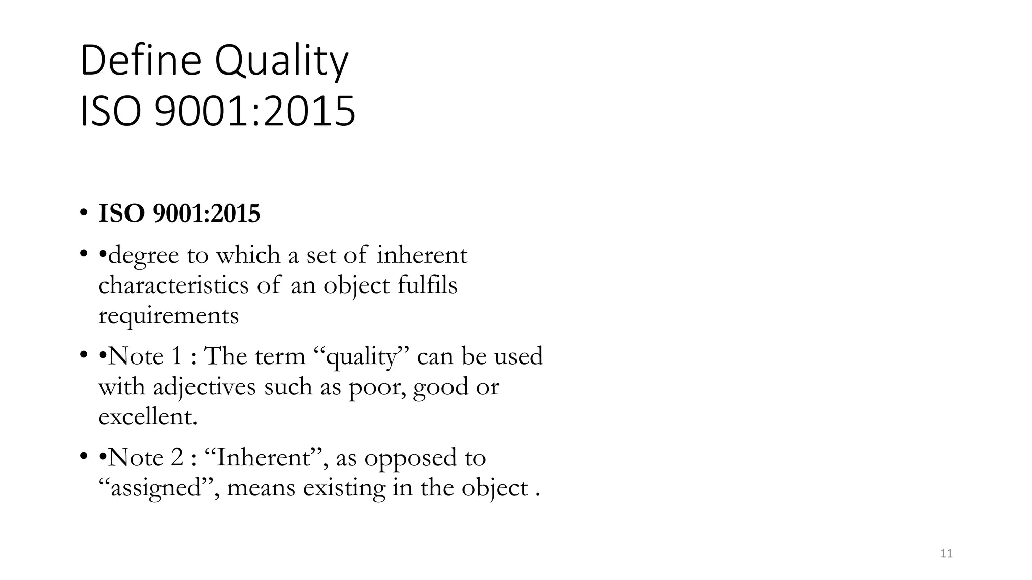Management of quality ss1 | PPTX