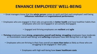 VIDEO CLIP
• What Great Employee Engagement looks
like?
• https://www.youtube.com/watch?v=VA_z
5mvjeLc
• Debriefing: Extra...