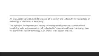 Open innovation and technology transfer chp 11 | PPTX
