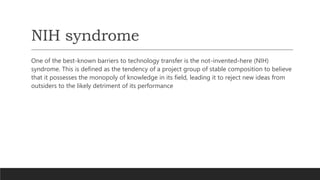 Open innovation and technology transfer chp 11 | PPTX