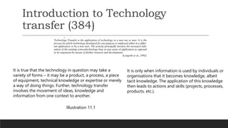 Open innovation and technology transfer chp 11 | PPTX