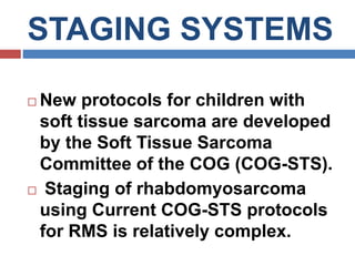 Latest Cog Rms Risk Stratification Management of rhabdomyosarcoma | PPTX