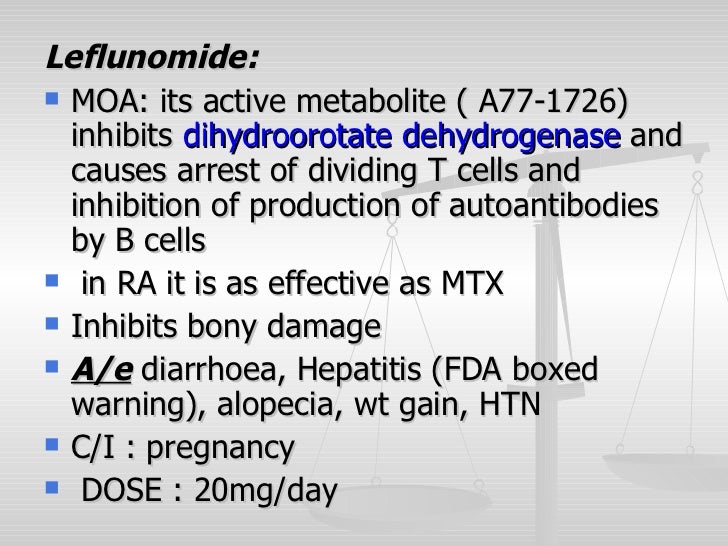 Arava Dosage Rheumatoid Arthritis
