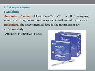 Anakinra Rash Management of Rheumatoid Arthritis | PPTX